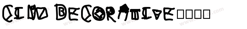 cinz decorative字体转换